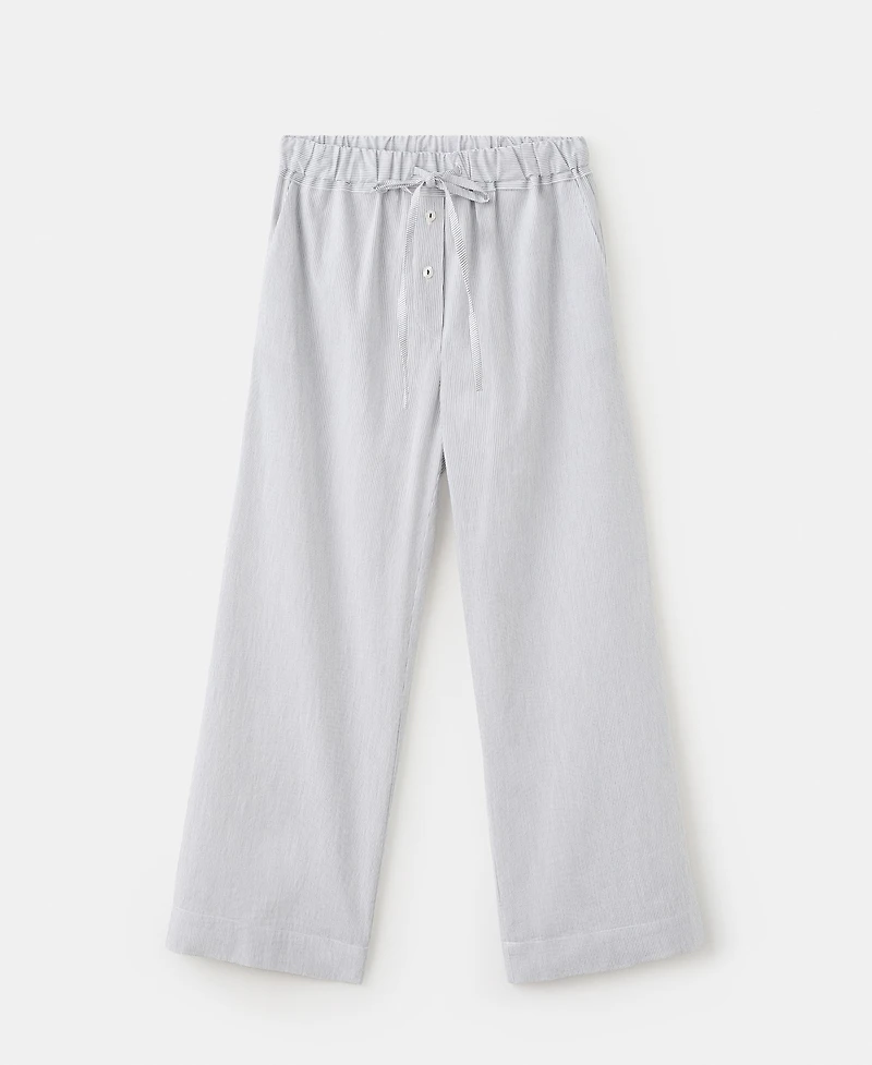 Mango Women's Cotton Striped Pajama Pants