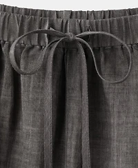 Mango Women's Ramie Overdyed Effect Pants