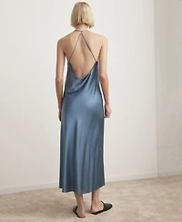 Mango Women's Silk Straps Nightgown