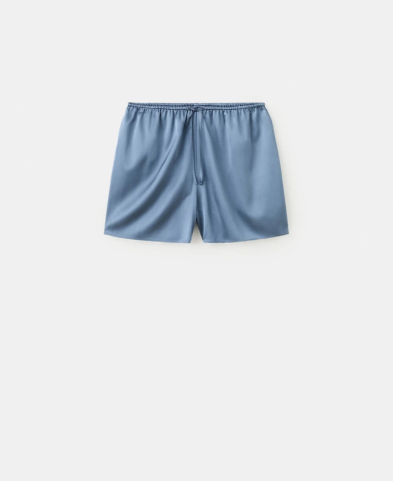 Mango Women's Silk Pajama Shorts