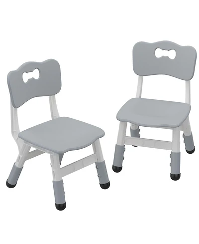 gaomon 2 Pack Adjustable Kid Kitchen Chairs Indoor 3 Level Adjustable Suitable for Age 2-10