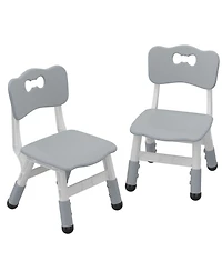 gaomon 2 Pack Adjustable Kid Kitchen Chairs Indoor 3 Level Adjustable Suitable for Age 2-10