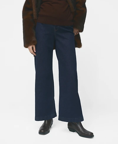 Mango Women's Wide Leg Maternity Jeans