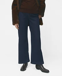 Mango Women's Wide Leg Maternity Jeans