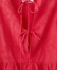 Mango Women's Floral Embroidered Blouse