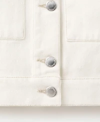 Mango Women's Lapels Denim Jacket