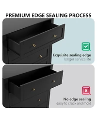 gaomon 6 Drawers Modern Dresser for Bedroom,Big Storage Dressers Organizer with Deep Drawers & Handles