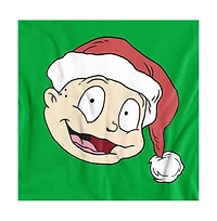 Rugrats Men's Tommy Santa Hat T-Shirt
