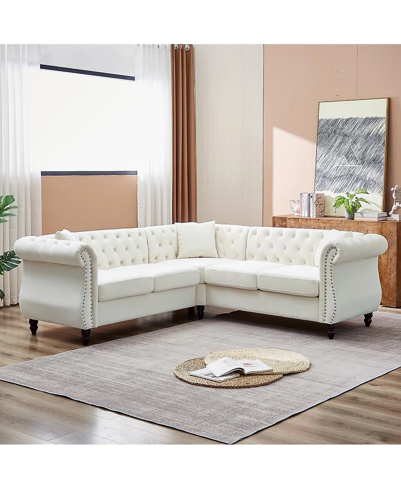 Streamdale Furniture 83.5" Oversized L-Shaped Sectional Sofa