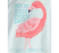 Carter's Girls' Toddler 2T-5T Short-Sleeve T-Shirt and Snug-Fit Shorts, 4-Piece Pajama Set