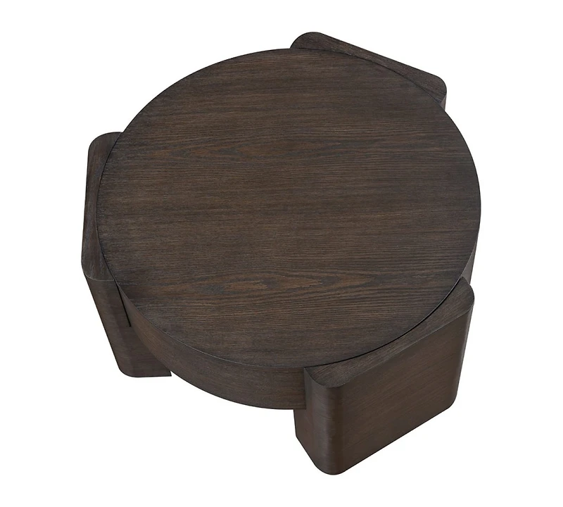 Ember 32.5" Wood Round Coffee Table