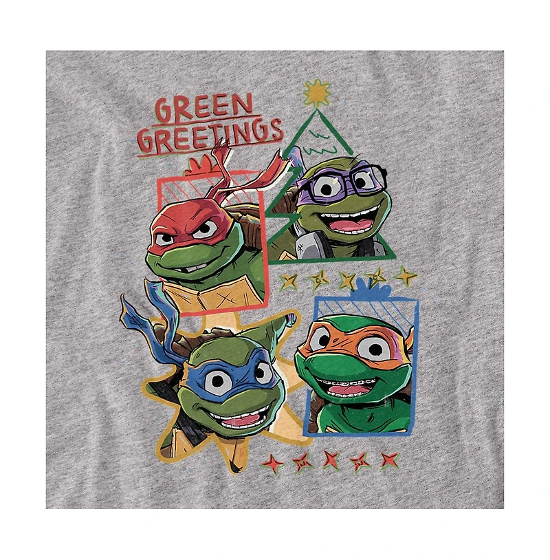 Teenage Mutant Ninja Turtles Men's Mayhem Christmas Greetings T-Shirt