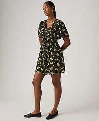 Levi's Women's Rylan V-Neck Mini Crepe Dress