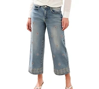 Tribal Women's Wide-Leg Denim Pant