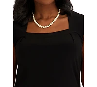 Kasper Women's Square Neck Short-Sleeve Top