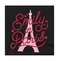 Emily Paris Men's Hearts And Effiel Tower T-Shirt