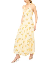 Parker Women's Floral Print Halter Neck Maxi Dress