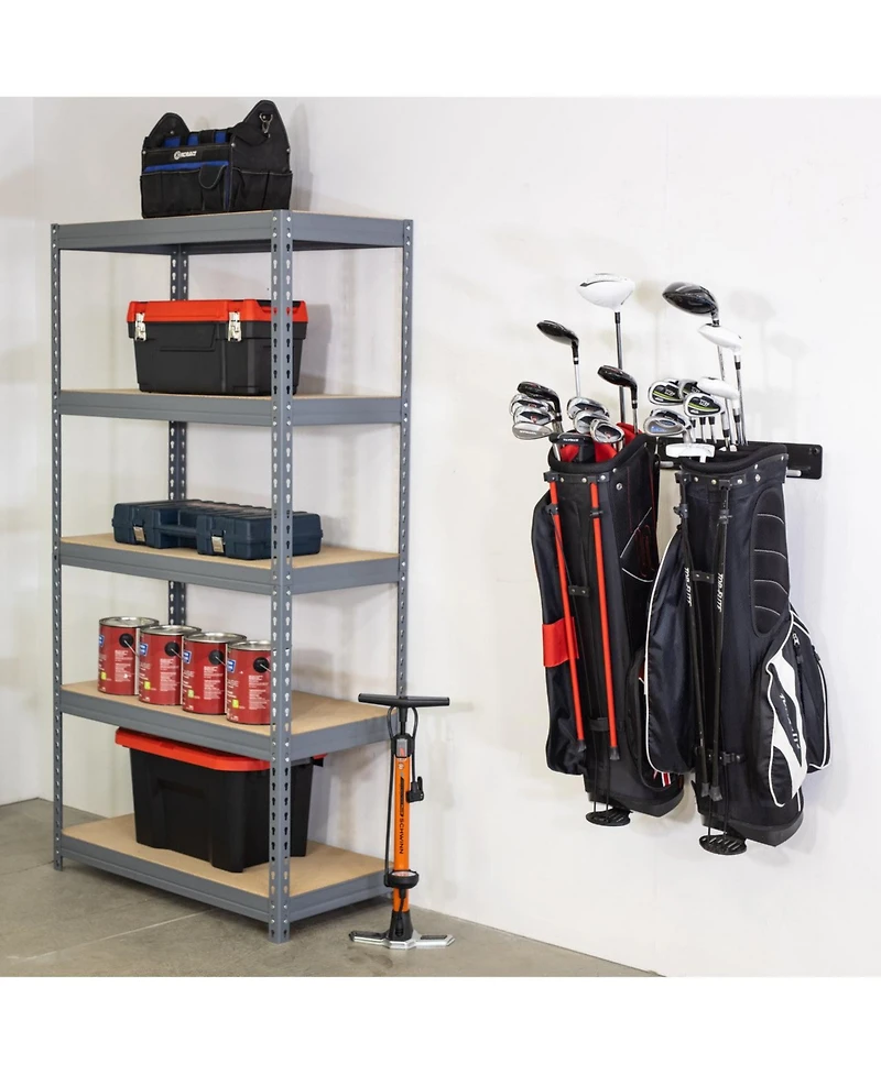 StoreYour Torrey Pines Golf Bag Storage Rack | Holds 2 Golf Bags