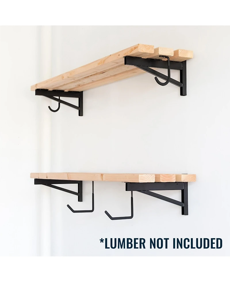 StoreYour Diy Wall Shelf Brackets | Heavy Duty Garage Wall Shelves