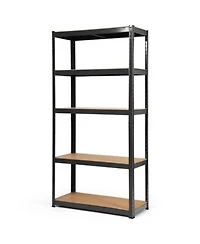Gymax Metal 5-Tier Garage Storage Rack Shelf Adjustable Freestanding