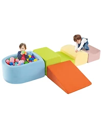 Mecale 5-Piece Climb and Crawl Playset with Ball Pit for Kids