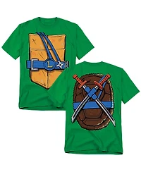 Teenage Mutant Ninja Turtles Men's Mayhem Leonardo Shell Front T-Shirt