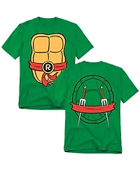 Teenage Mutant Ninja Turtles Men's Raphael Shell Front Back T-Shirt