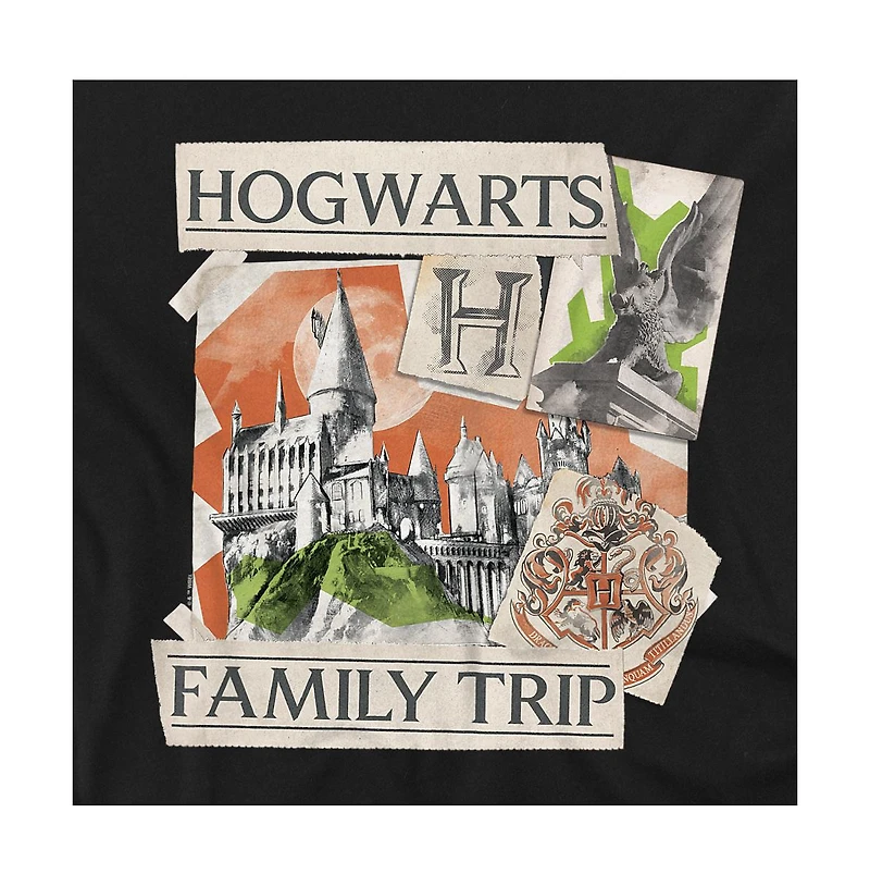 Harry Potter Men's Family Trip To Hogwarts Scrapbook T-Shirt