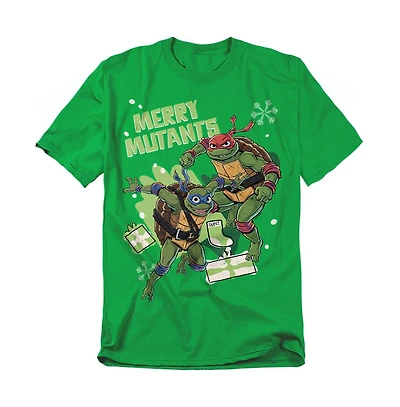 Teenage Mutant Ninja Turtles Men's Merry Mutants Christmas T-Shirt