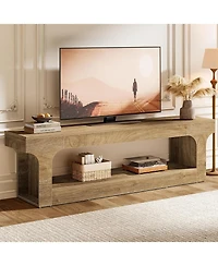 Tribesigns 63-Inch Tv Stand for 55/60/65/75-Inch Tvs, Farmhouse TV Console, Entertainment Center Television Stand