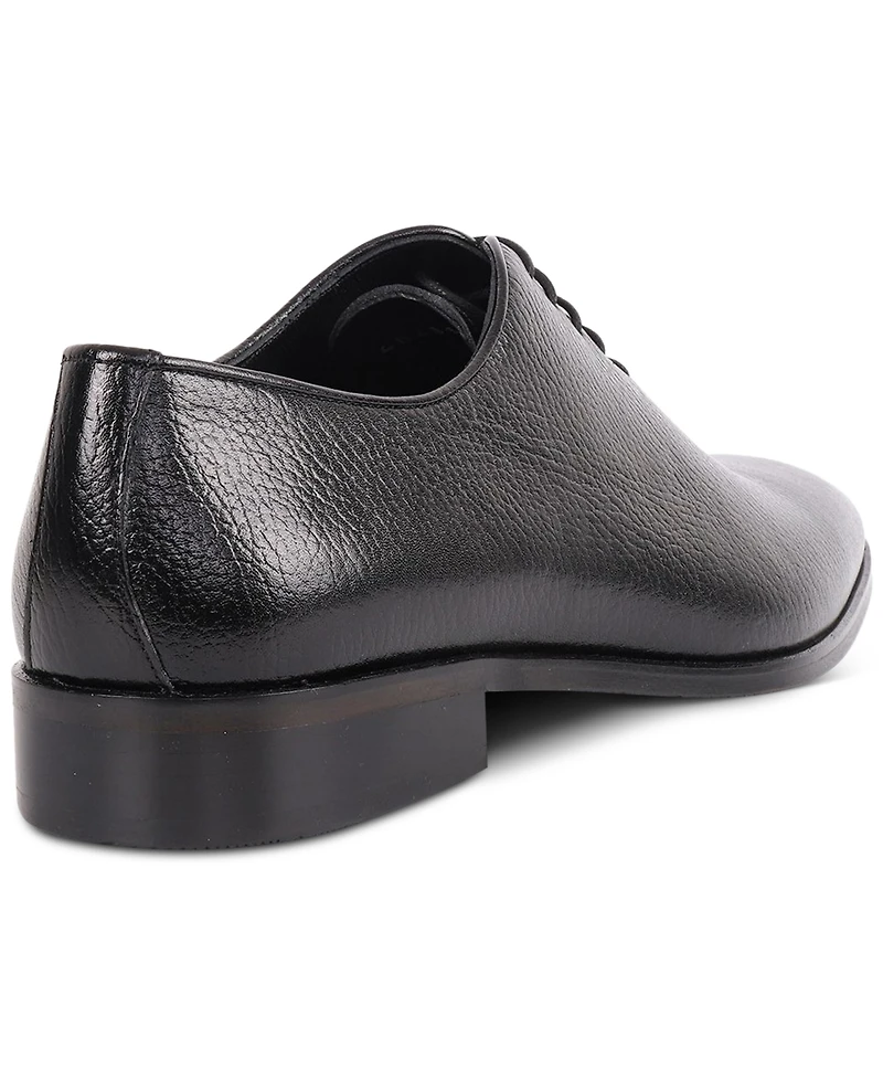 Vellapais Men's Newark Wholecut Oxford Lace-Up Dress Shoes