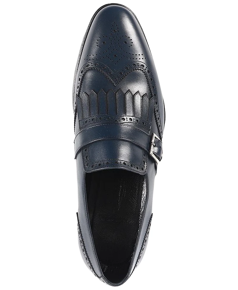 Vellapais Men's Monk Strap Tassel Wingtip Dress Shoes