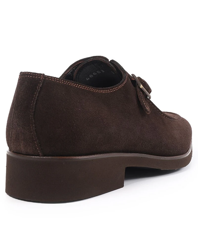 Vellapais Men's Monk Strap Slip-On Dress Shoes