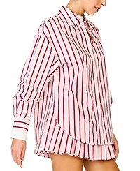 Line & Dot Women's High- Rise Wide-Leg Shorts