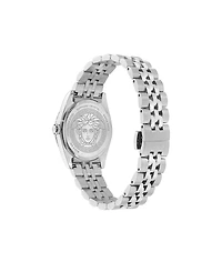 Versace Women's Millenyium Silver Stainless Steel Bracelet Watch, 32mm