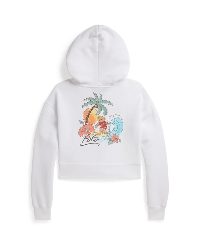 Polo Ralph Lauren Girls' 7-16 Bear Terry Boxy Full-Zip Hoodie