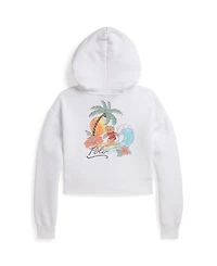 Polo Ralph Lauren Girls' 7-16 Bear Terry Boxy Full-Zip Hoodie