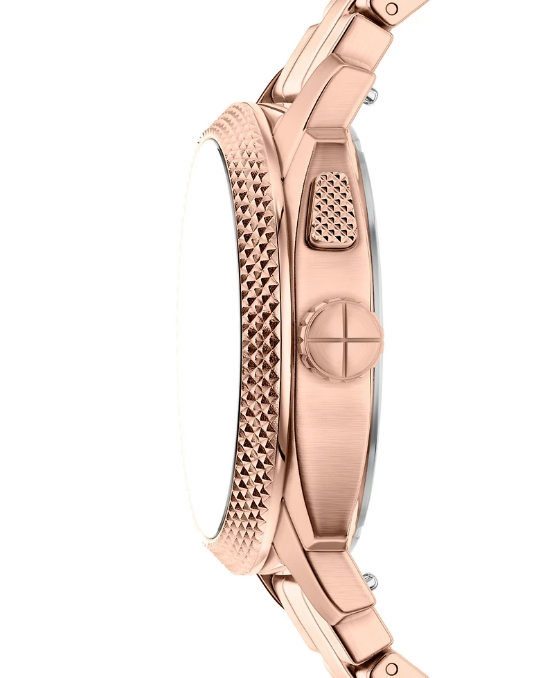 Fossil Men's Machine Big Tic Rose Gold-Tone Stainless Steel Watch, 41mm