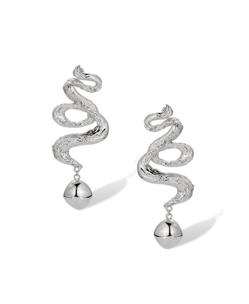 Retro Chic Wave Earrings