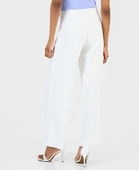 Tahari Asl Women's Clean-Waist Wide-Leg Pants