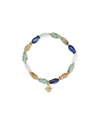 Patricia Nash Gold-Tone Plated Fish Bead Stretch Bracelet