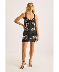 Nasty Gal Women's Celestial Beaded Mini Dress
