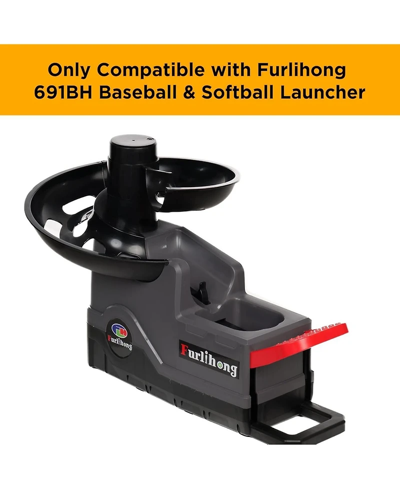 Furlihong Replacement Ball Tracks for Baseball and Softball Pitching Machine 1 Pair of Extendable Chutes for Increased Loading Capacity