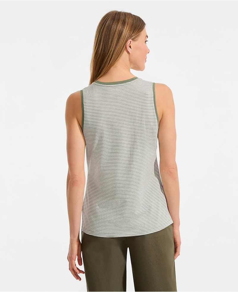 Lands' End Women's Supima Cotton Crew Neck Tank