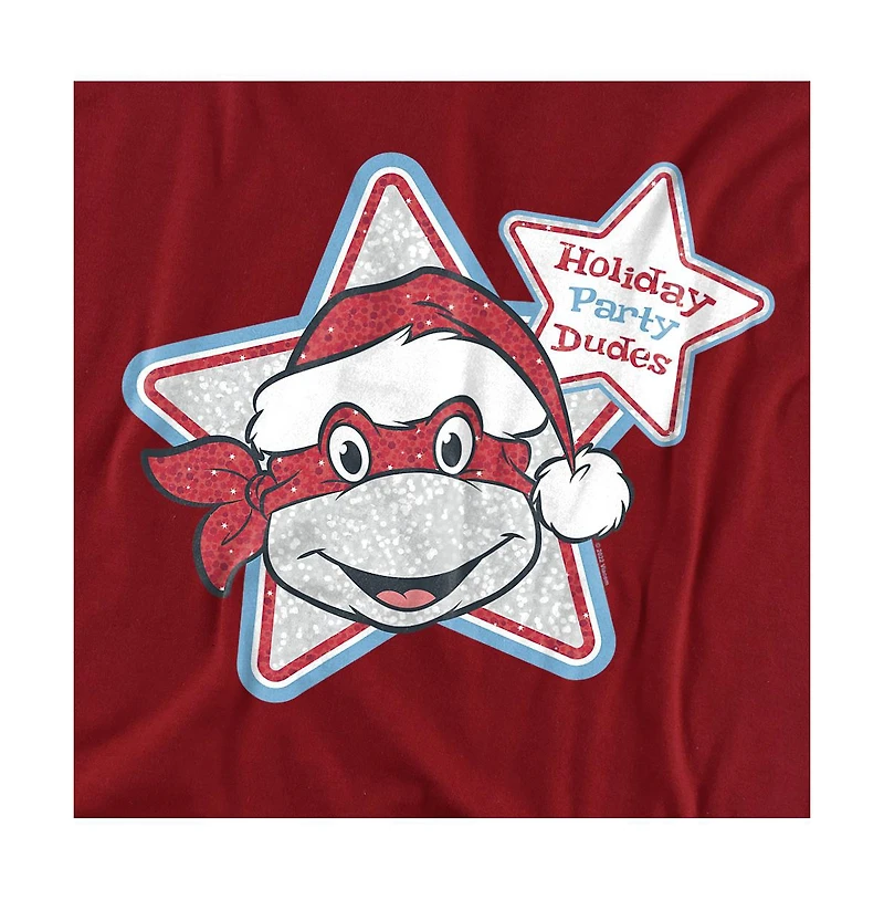 Teenage Mutant Ninja Turtles Men's Christmas Holiday Party Dudes T-Shirt