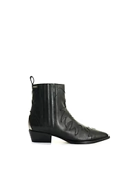 Velez Women's Leather Western Ankle Boots