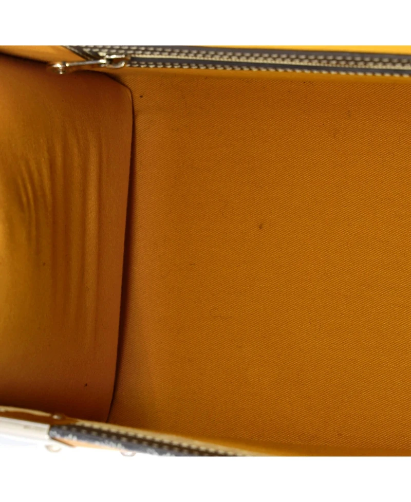 Pre-Owned Goyard Mm Saigon Top Handle Bag Coated Canvas with Leather