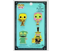 Funko Nightmare Before Christmas Black Light Neon Pin Set of 4