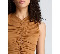 Kenneth Cole Women's Ruched A-Line Midi Dress