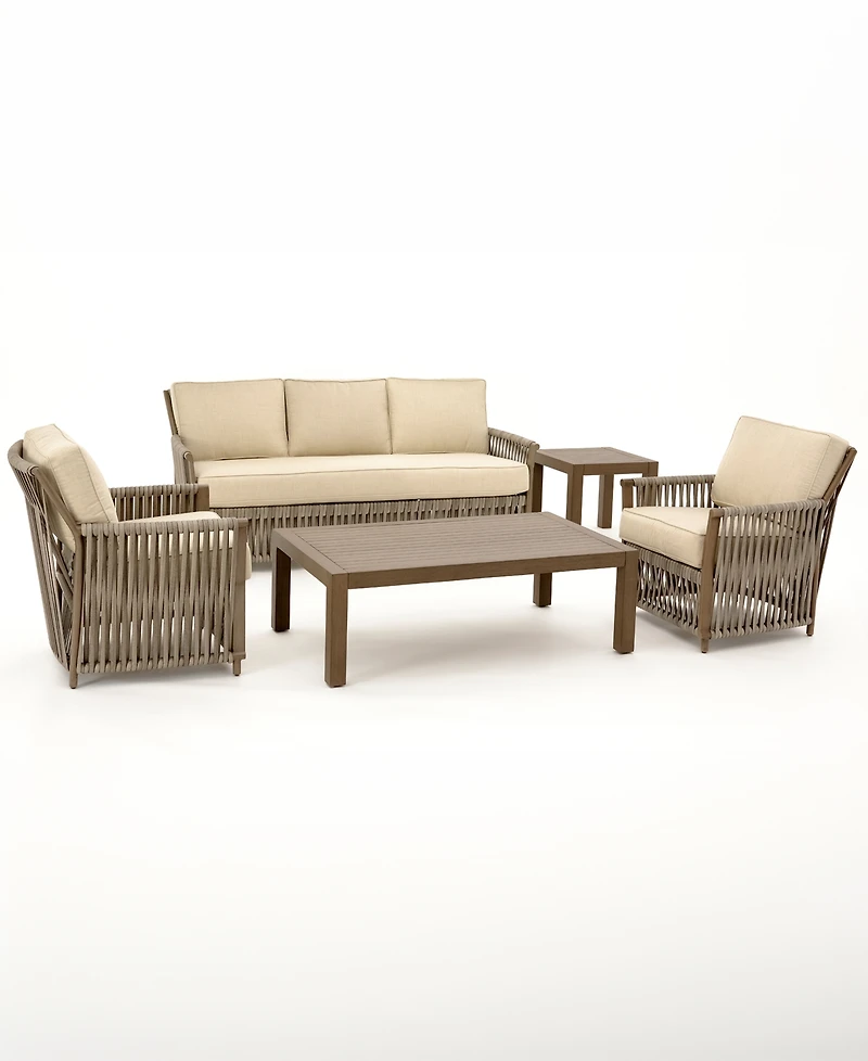 Agio Vera 77" Aluminum Outdoor Sofa, Created for Macy's